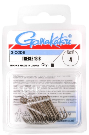 Gamakatsu Treble 13B 10pcs