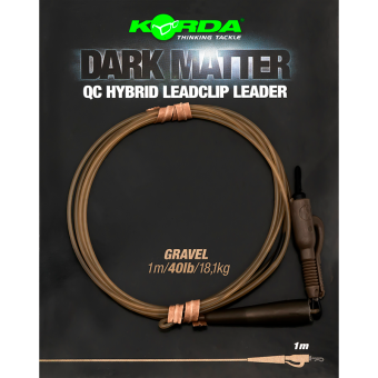 Korda Dark Matter Leader QC Hybrid Lead Clip 1m